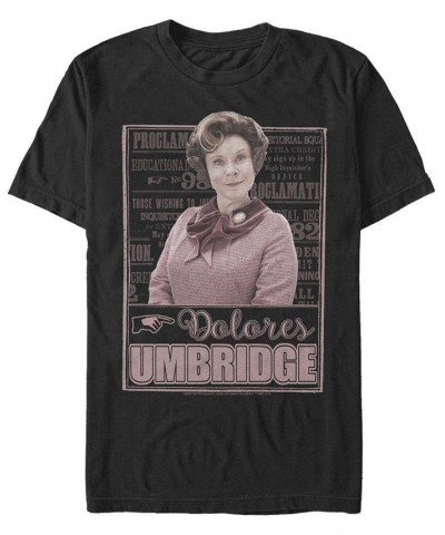 Men's Umbridge Order Short Sleeve Crew T-shirt Black $17.15 T-Shirts