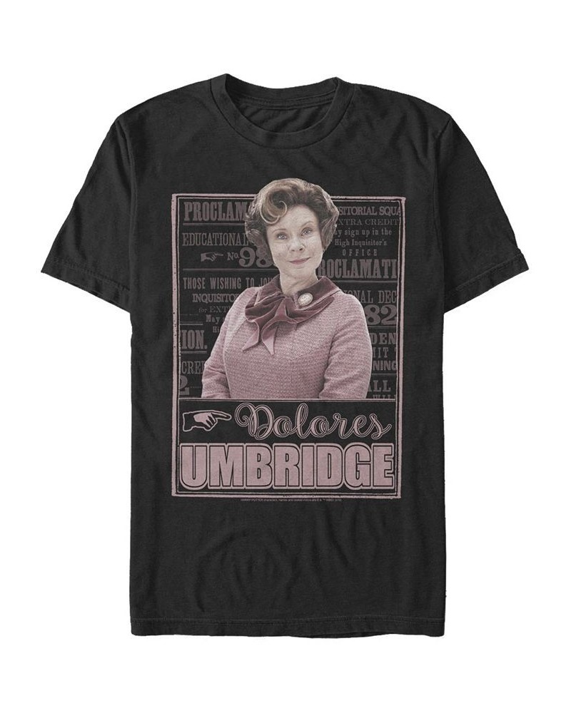 Men's Umbridge Order Short Sleeve Crew T-shirt Black $17.15 T-Shirts