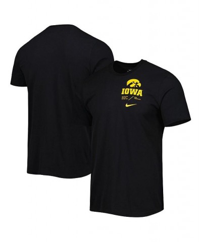 Men's Black Iowa Hawkeyes Team Practice Performance T-shirt $26.09 T-Shirts