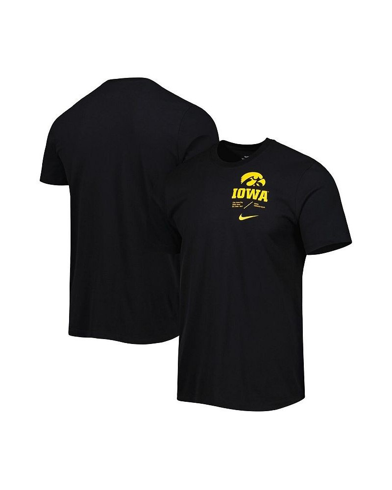 Men's Black Iowa Hawkeyes Team Practice Performance T-shirt $26.09 T-Shirts