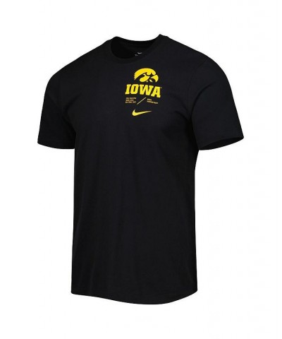 Men's Black Iowa Hawkeyes Team Practice Performance T-shirt $26.09 T-Shirts