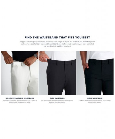 Men's Cool 18 PRO Classic-Fit Expandable Waist Pleated Stretch Dress Pants Heather Grey $24.20 Pants