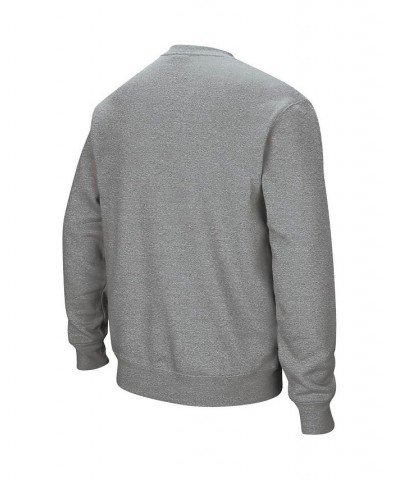 Men's Heather Gray Texas Tech Red Raiders Arch & Logo Crew Neck Sweatshirt $27.25 Sweatshirt