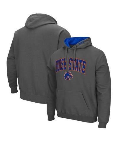 Men's Charcoal Boise State Broncos Arch and Logo 3.0 Pullover Hoodie $19.74 Sweatshirt