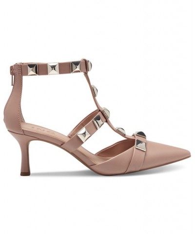 Women's Gilana Studded Dress Sandals Pink $53.73 Shoes