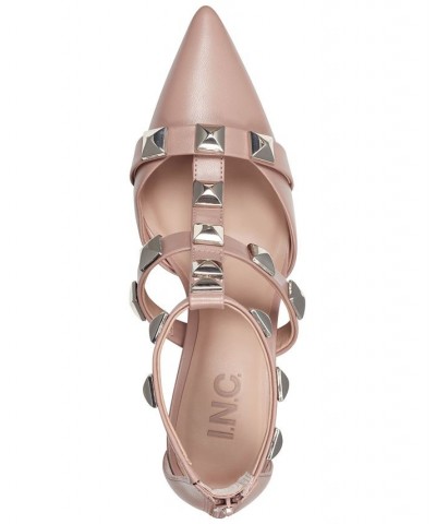 Women's Gilana Studded Dress Sandals Pink $53.73 Shoes