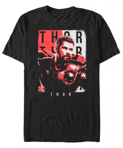 Marvel Men's Avengers Endgame Thor Side View Poster, Short Sleeve T-shirt Black $19.59 T-Shirts