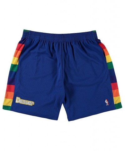 Men's Royal Denver Nuggets Big and Tall Hardwood Classics Team Swingman Shorts $42.75 Shorts