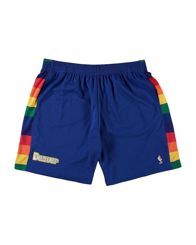 Men's Royal Denver Nuggets Big and Tall Hardwood Classics Team Swingman Shorts $42.75 Shorts