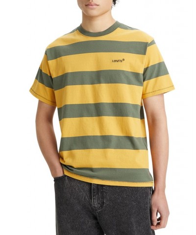 Men's Relaxed Fit Striped Short-Sleeve T-Shirt Multi $23.59 T-Shirts