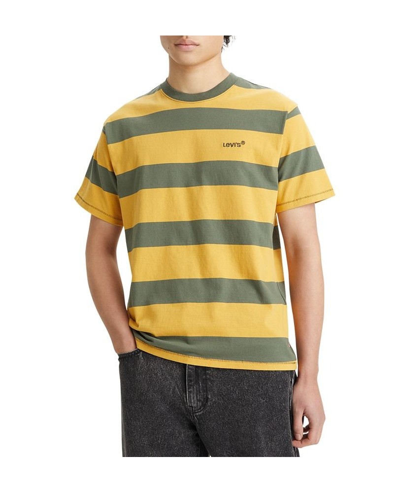 Men's Relaxed Fit Striped Short-Sleeve T-Shirt Multi $23.59 T-Shirts