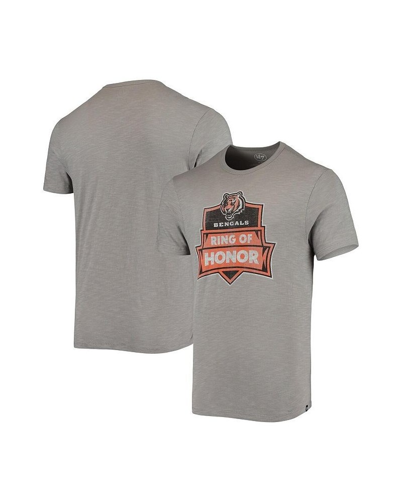 Men's '47 Gray Cincinnati Bengals Ring Of Honor T-shirt $19.75 T-Shirts