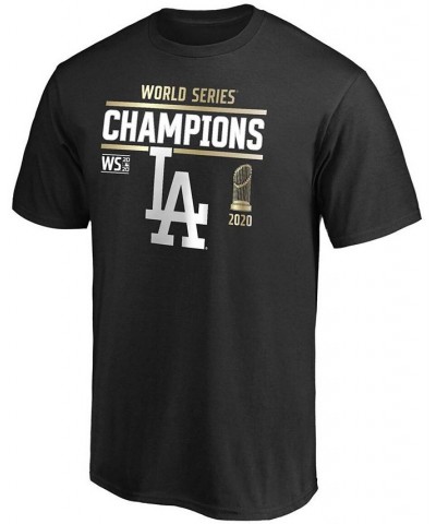 Men's Big and Tall Black Los Angeles Dodgers 2020 World Series Champions Signature Roster T-shirt $19.20 T-Shirts