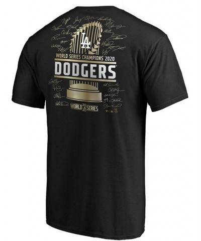 Men's Big and Tall Black Los Angeles Dodgers 2020 World Series Champions Signature Roster T-shirt $19.20 T-Shirts