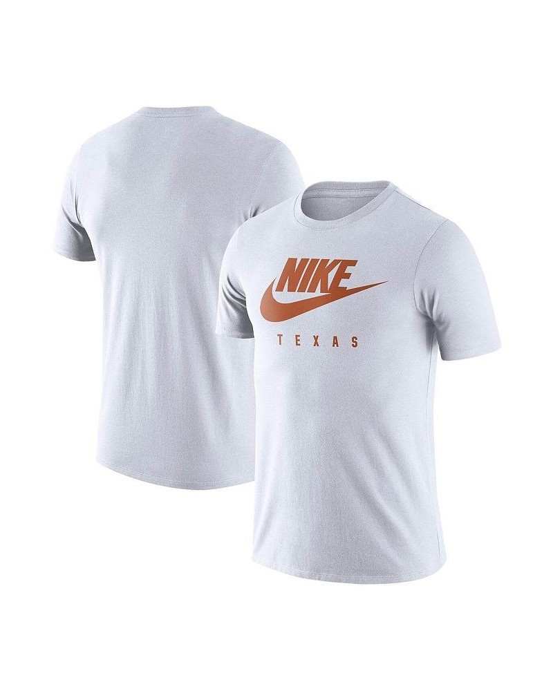 Men's White Texas Longhorns Essential Futura T-shirt $15.40 T-Shirts