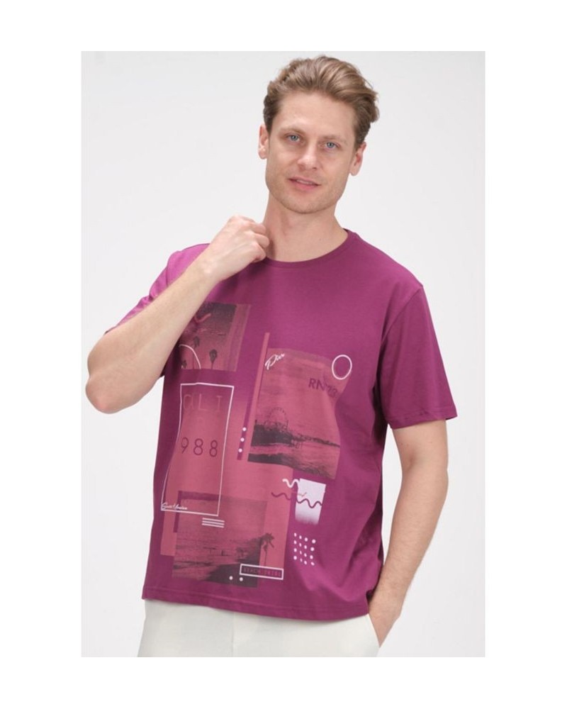 Men's Modern Print Fitted Cali T-shirt PD06 $35.00 T-Shirts