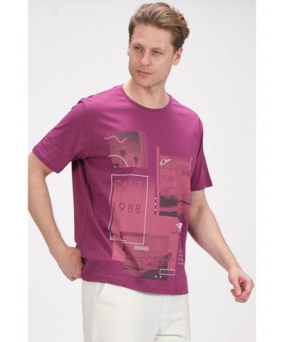 Men's Modern Print Fitted Cali T-shirt PD06 $35.00 T-Shirts