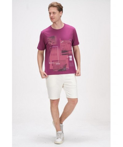 Men's Modern Print Fitted Cali T-shirt PD06 $35.00 T-Shirts