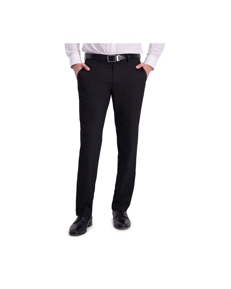 Comfort Stretch Solid Skinny Fit Flat Front Dress Pant Black $39.90 Pants