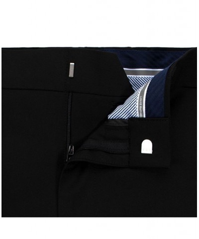 Comfort Stretch Solid Skinny Fit Flat Front Dress Pant Black $39.90 Pants