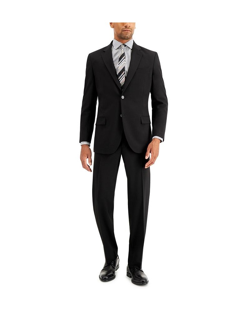 Men's Modern-Fit Bi-Stretch Suit Black $46.00 Suits