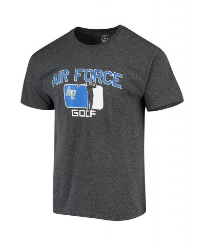 Men's Heather Charcoal Air Force Falcons Golfer T-shirt $15.59 T-Shirts