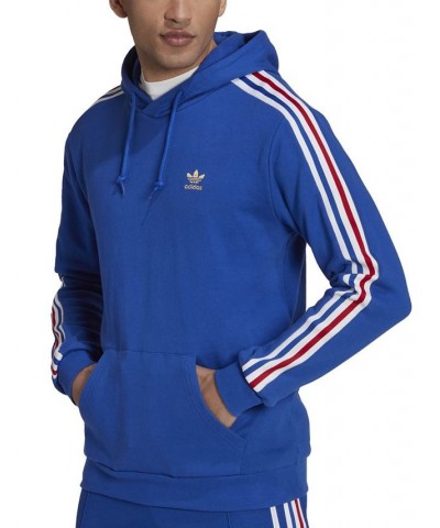 Men's Football Nations 3-Stripes Regular-Fit Hoodie Blue $30.00 Sweatshirt