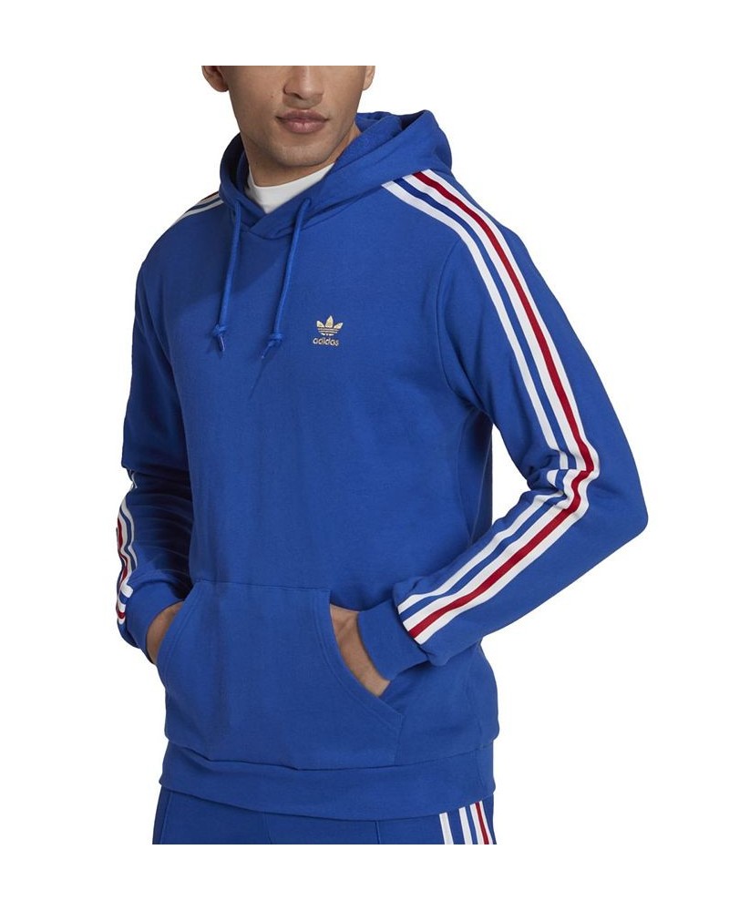 Men's Football Nations 3-Stripes Regular-Fit Hoodie Blue $30.00 Sweatshirt