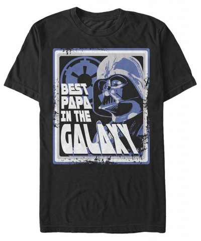 Men's Papas Galaxy Short Sleeve Crew T-shirt Black $14.35 T-Shirts