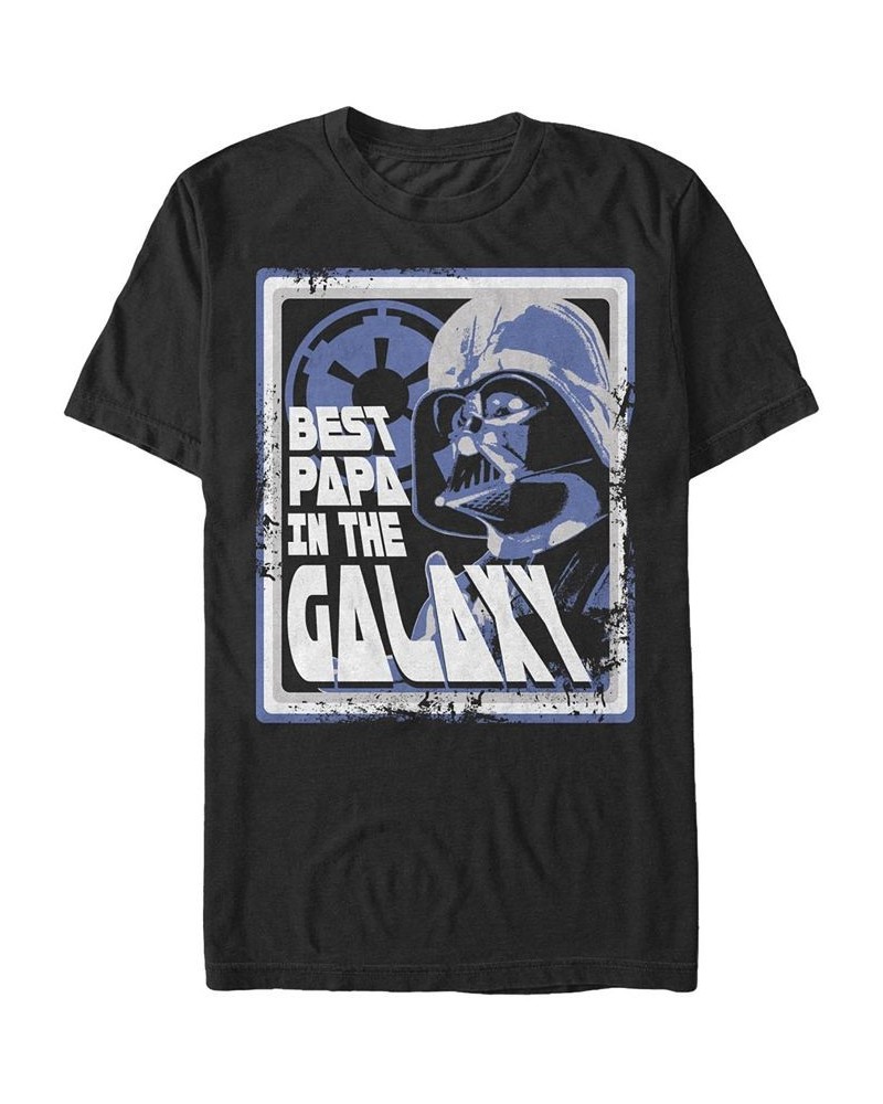 Men's Papas Galaxy Short Sleeve Crew T-shirt Black $14.35 T-Shirts