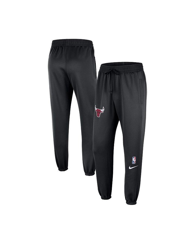 Men's Black Chicago Bulls 2022/23 City Edition Showtime ThermaFlex Sweatpants $54.60 Pants