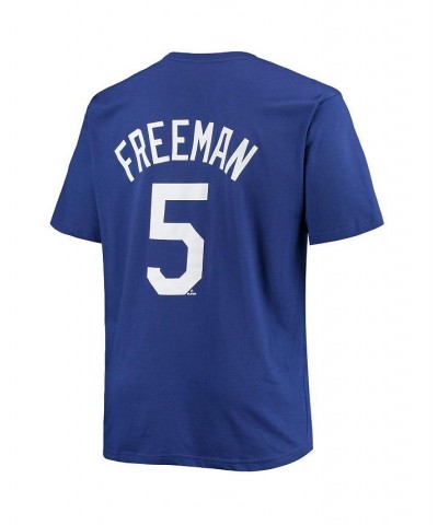 Men's Freddie Freeman Royal Los Angeles Dodgers Big and Tall Name and Number T-shirt $22.56 T-Shirts