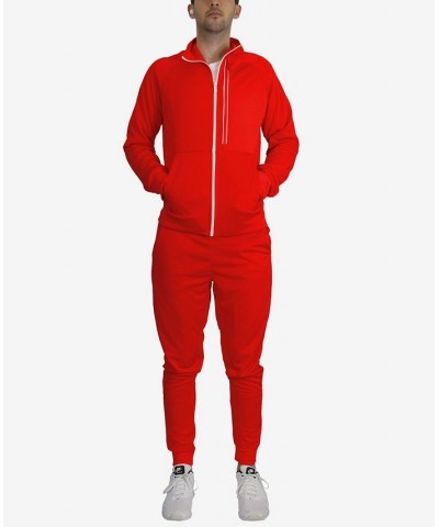 Men's Slim Fit Moisture Wicking Performance Active Track Jacket and Jogger Pants, 2 Piece Set PD06 $32.40 Pants