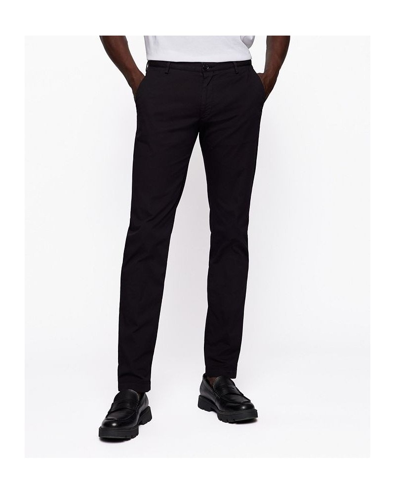 BOSS Men's Slim-Fit Chinos Black $61.62 Pants