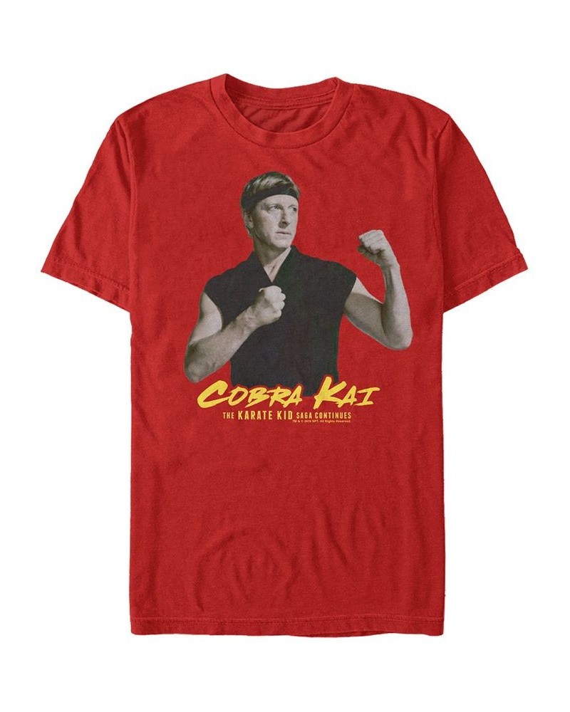 Cobra Kai Sony Men's Johnny's Revenge Short Sleeve T-Shirt Red $20.29 T-Shirts