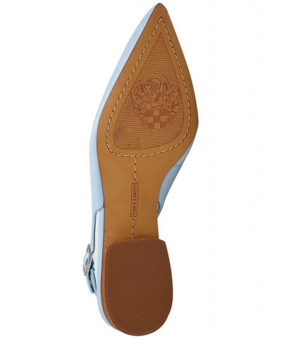 Women's Jesander Pointed-Toe Slingback Flats Blue $49.05 Shoes