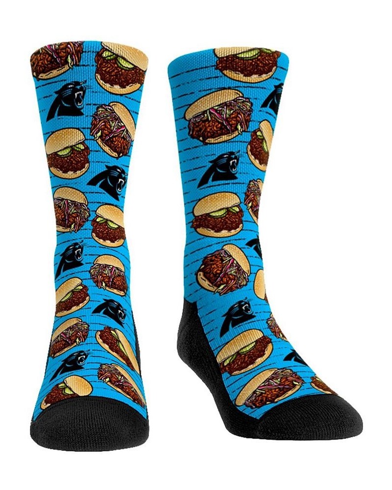 Men's Carolina Panthers Localized Food Multi Crew Socks $17.99 Socks