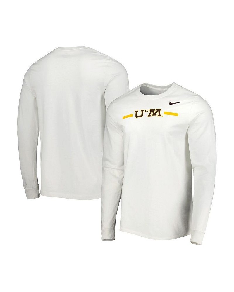 Men's White Minnesota Golden Gophers Vintage-Inspired Collection Core Long Sleeve T-shirt $25.19 T-Shirts