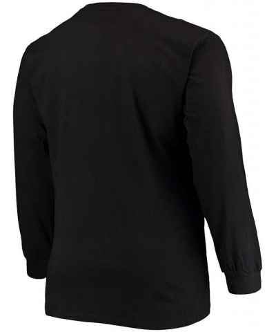 Men's Big and Tall Black New York Jets Color Pop Long Sleeve T-shirt $22.39 T-Shirts