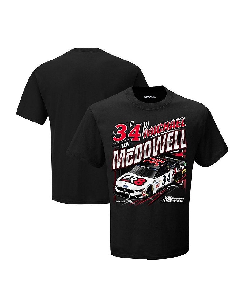 Men's Checkered Flag Black Michael McDowell FR8Auctions.com Qualifying T-shirt $20.99 T-Shirts