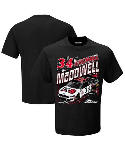 Men's Checkered Flag Black Michael McDowell FR8Auctions.com Qualifying T-shirt $20.99 T-Shirts