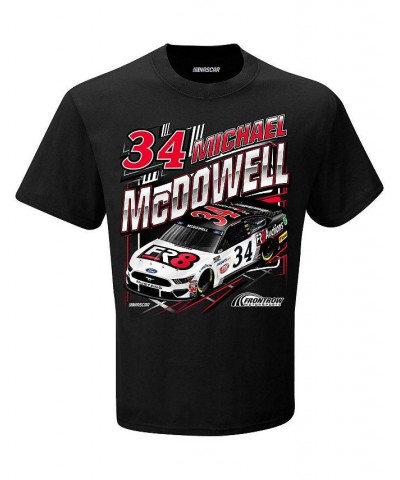 Men's Checkered Flag Black Michael McDowell FR8Auctions.com Qualifying T-shirt $20.99 T-Shirts