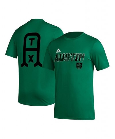 Men's Green Austin FC Team Jersey Hook T-shirt $20.50 T-Shirts