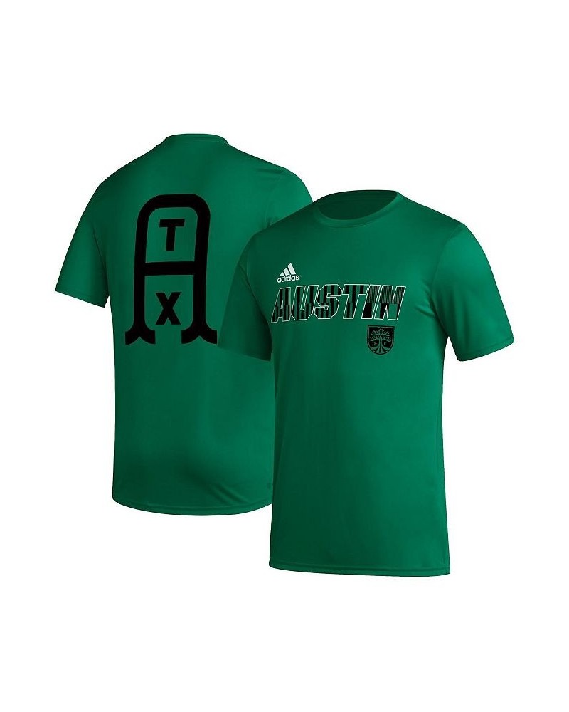 Men's Green Austin FC Team Jersey Hook T-shirt $20.50 T-Shirts