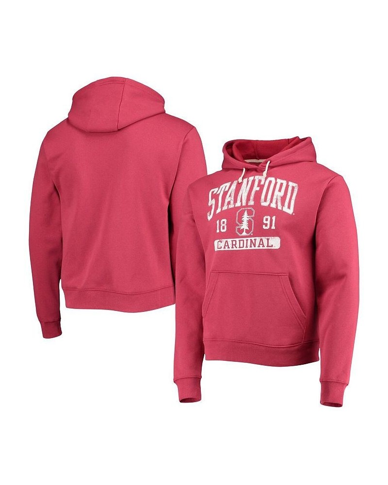 Men's Cardinal Stanford Cardinal Volume Up Essential Fleece Pullover Hoodie $38.24 Sweatshirt