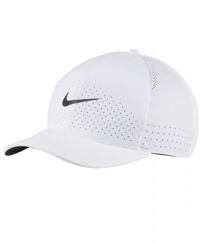 Men's White Classic99 Swoosh Performance Flex Hat $18.90 Hats