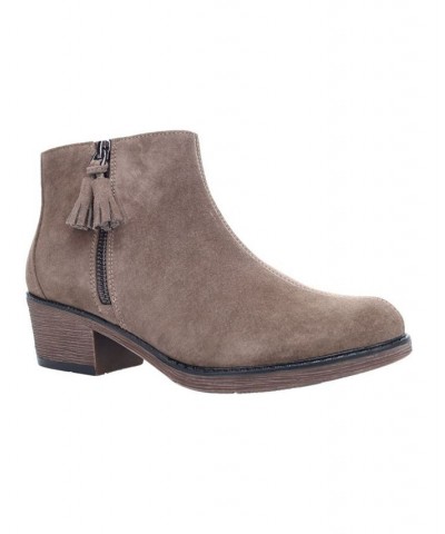 Women's Rebel Ankle Boots Brown $50.58 Shoes