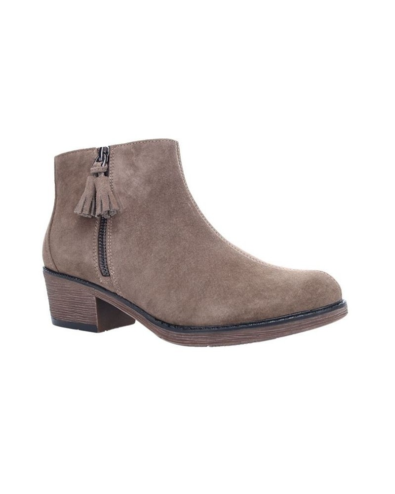 Women's Rebel Ankle Boots Brown $50.58 Shoes