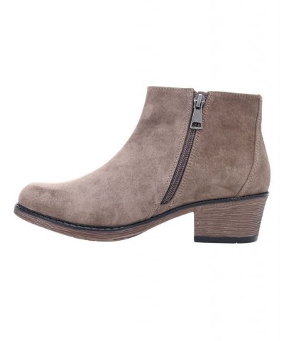 Women's Rebel Ankle Boots Brown $50.58 Shoes