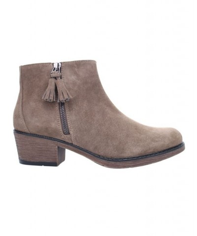 Women's Rebel Ankle Boots Brown $50.58 Shoes